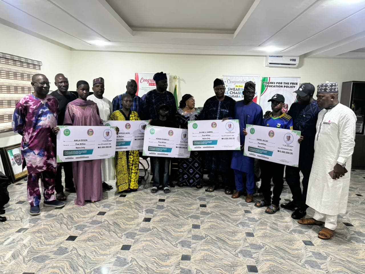 GOVERNOR AGBU KEFAS REWARDS TARABA STUDENTS WHO EMERGED VICTORIOUS AT THE 2026 INTERNATIONAL DEBATE CHAMPIONSHIP IN RWANDA